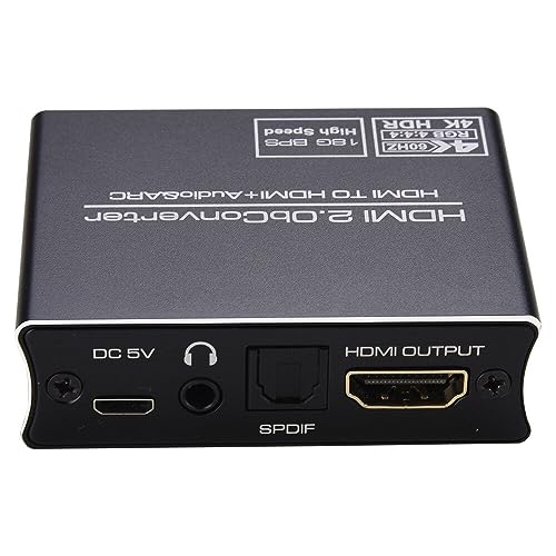 Yolispa Optical ctor 4Kx2K 60Hz HDMI-compatible to HDMI-compatible + Optical SPDIF + 3.5mm Stereo Out with ARC0 hdmi-compatible converter ctor hdmi-compatible adapter hdmi-compatible adapter hdmi von Yolispa
