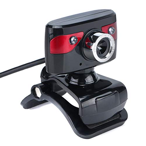 Yolispa USB-Webcam mit Mikrofon Computer Web-Cam 12-Megapixel-Desktop-PC-Webkamera mit LED-Lichtern von Yolispa