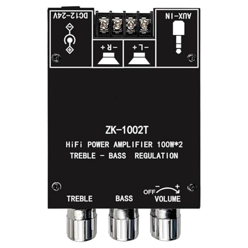 Yominerr -1002T Bluetooth-Kompatibler Verstärker HiFi 2.0-Kanal 100Wx2 Audiomodul-Anpassung Subwoofer-Verstärkerplatine Yominerr -1002T Bluetooth-Kompatibler Verstärker HiFi 2.0-Kanal 100Wx2 Audiomodul-Anpassung Subwoofer-Verstärkerplatine von Yominerr