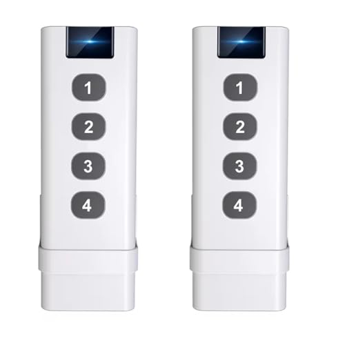 Yominerr 2 Stück Tuya ZigBee-Steuergeräte, Intelligenter Kabelloser Szenenschalter, 4-Tasten-Fernbedienung, Tragbare Fernbedienungen für das Smart Life zu Hause Yominerr 2 Stück Tuya ZigBee-Steuergeräte, Intelligenter Kabelloser Szenenschalter, 4-Tasten-Fernbedienung, Tragbare Fernbedienungen für das Smart Life zu Hause von Yominerr