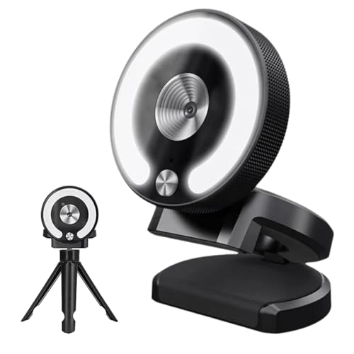 Yominerr 4K Webcam HD Mini Kamera mit Fülllicht Laptop PC Computer Live Broadcast Kamera Video Web Kamera Mikrofon Webcast Yominerr 4K Webcam HD Mini Kamera mit Fülllicht Laptop PC Computer Live Broadcast Kamera Video Web Kamera Mikrofon Webcast von Yominerr