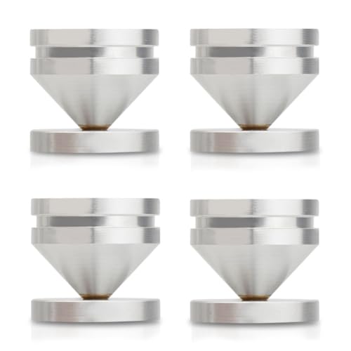 Yominerr 4PCS Lautsprecherständerfüße Fußpolster Aus Aluminiumlegierung Metall Stoßdämpfender Bodenfußnagel CD-Spielerständer M23*20 B Yominerr 4PCS Lautsprecherständerfüße Fußpolster Aus Aluminiumlegierung Metall Stoßdämpfender Bodenfußnagel CD-Spielerständer M23*20 B von Yominerr