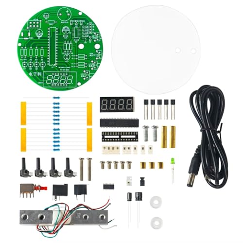 Yominerr Elektronisches Waage-Bauset, 51 Mikrocontroller-Lötübungsset mit Digitaler Röhrenanzeige HX711-Chip 5 V von Yominerr