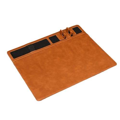 Yominerr Gaming-Mauspad, 15 W, Kabelloses Laden, Braunes PU-Leder für Den Schreibtisch im Büro und zu Hause Yominerr Gaming-Mauspad, 15 W, Kabelloses Laden, Braunes PU-Leder für Den Schreibtisch im Büro und zu Hause von Yominerr