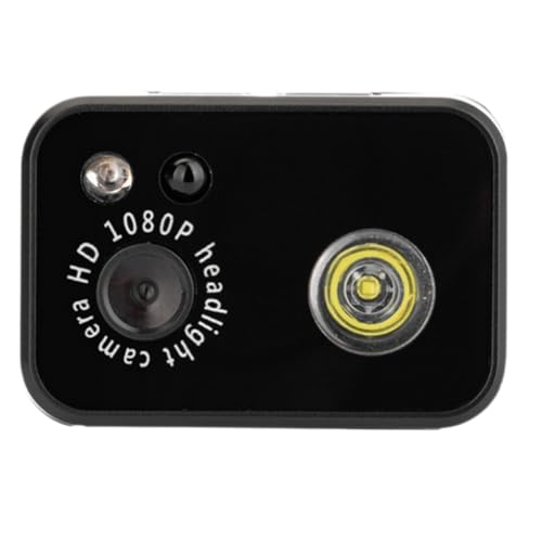 Yominerr LED-Sport-Minikamera 1080P, Am Kopf Montierte Beleuchtung, Camcorder mit Bewegungserkennung, Loop-Aufnahme, Videoüberwachungsrekorder Yominerr LED-Sport-Minikamera 1080P, Am Kopf Montierte Beleuchtung, Camcorder mit Bewegungserkennung, Loop-Aufnahme, Videoüberwachungsrekorder von Yominerr