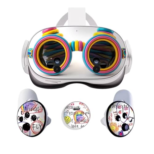 Yominerr Vinyl Skin Sticker für Mate Quest 3S VR-Headset-Controller PVC-Aufkleber Niedliche Cartoon-Umwicklung für Quest 3S-Zubehör Yominerr Vinyl Skin Sticker für Mate Quest 3S VR-Headset-Controller PVC-Aufkleber Niedliche Cartoon-Umwicklung für Quest 3S-Zubehör von Yominerr