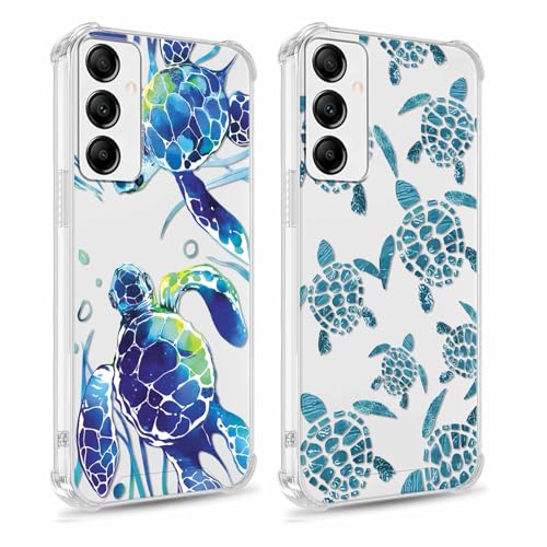 Yomjew Schutzhülle für Samsung Galaxy A55 5G 16,5 cm (6,5 Zoll), Cartoon-Tier-Design, ästhetisches Design für Mädchen, Damen, Herren, transparent, weiches Silikon, dünn, TPU, stoßfest, 2 Stück von Yomjew