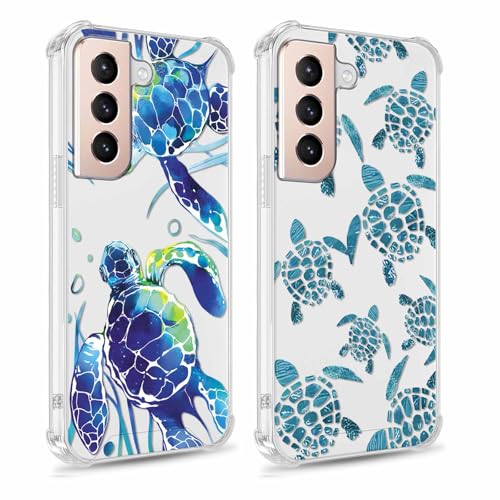 Yomjew Schutzhülle für Samsung Galaxy S21 Plus 5G 17 cm (6,7 Zoll), Cartoon-Tier-Design, ästhetisches Design für Mädchen, Damen, Herren, transparent, weiches Silikon, dünn, TPU, stoßfest, 2 Stück von Yomjew