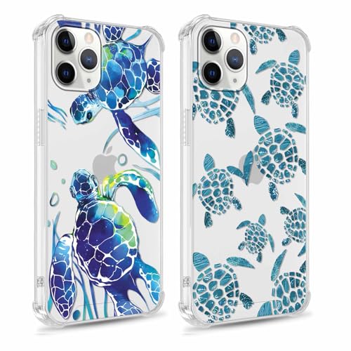 Yomjew Schutzhülle für iPhone 15 Pro Max 17 cm (6,7 Zoll), Cartoon-Tier-Design, ästhetisches Design für Mädchen, Damen, Herren, transparent, weiches Silikon, dünn, TPU, stoßfest, 2 Stück von Yomjew