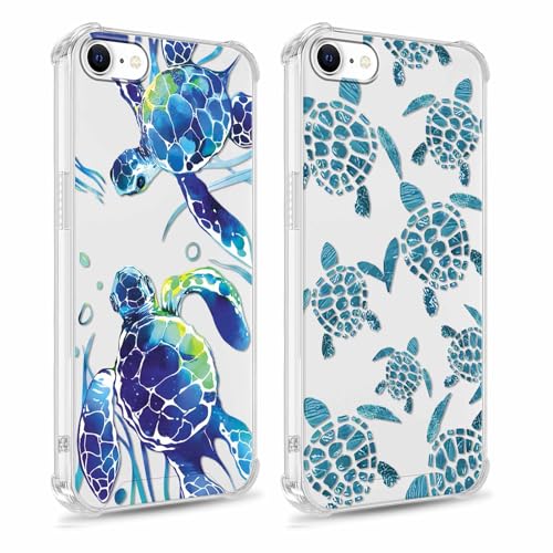 Yomjew Schutzhülle für iPhone 16e, 15,5 cm (6,1 Zoll), Cartoon-Tier-Design, ästhetisches Design für Mädchen, Damen, Herren, transparent, weiches Silikon, dünn, TPU, stoßfest, 2 Stück von Yomjew