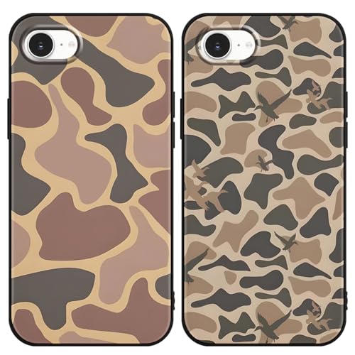 Yomjew Schutzhülle für iPhone 16e, 15,5 cm (6,1 Zoll), cooles, langlebiges Muster, Flagge, kratzfest, weich, schlank, flexibel, stoßfest, TPU-Funda-Hülle, für Männer und Jungen, 2 Stück von Yomjew