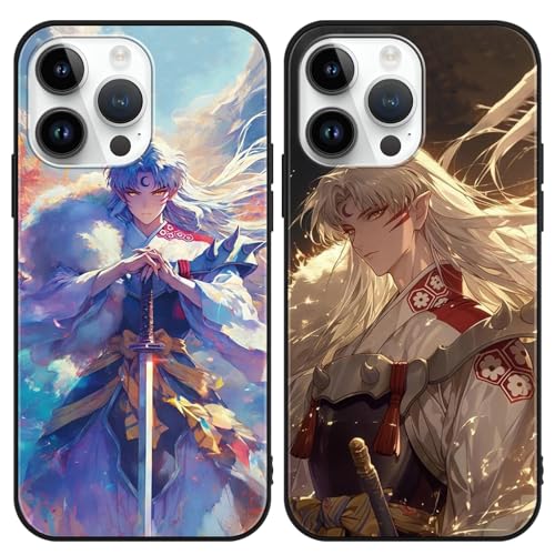 2 Stück Handyhülle für Samsung Galaxy A54 5G Hülle 6.4 Zoll, Anime Inuyasha Higurashi mit Motiv Designs Manga Case Schutz Schutzhülle Stoßfest TPU Weich Ultra Dünn Karikatur Cartoon Cover -Schwarz 2 Stück Handyhülle für Samsung Galaxy A54 5G Hülle 6.4 Zoll, Anime Inuyasha Higurashi mit Motiv Designs Manga Case Schutz Schutzhülle Stoßfest TPU Weich Ultra Dünn Karikatur Cartoon Cover -Schwarz von Yomyejisoo