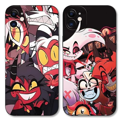 [2 Stück] Hazbin Hotel Handyhülle für Samsung Galaxy A52S/A52 5G 6,5" Coole Anime-Muster Ultra Dünn Weich Silikon Stoßfest Kratzfest Case Schutzhülle für SamsungA52,cool 04 von Yomyejisoo