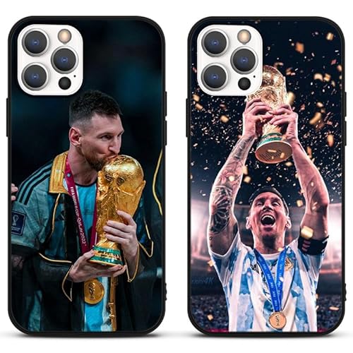 [2 Stück] Schutzhülle für Apple iPhone 11 Hülle 6,1",Handyhülle Fußball Sport Soccer Muster Design Motiv Fußball-Athleten Soft Silikon TPU Stoßfest Bumper Cover Case für iPhone 11 ,M3 von Yomyejisoo