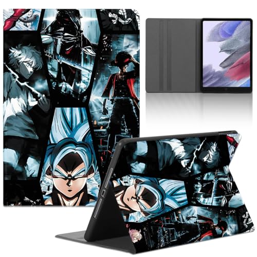 Tablet Hülle für Apple iPad (2020)/8th Gen 10.2‘’, Anders Anime Muster One Piece Dragon Ball Hunter Schutzhülle PU Leder Flip Protective Cover Stoßfest Verstellbar Ständer Tablet Case Junge von Yomyejisoo