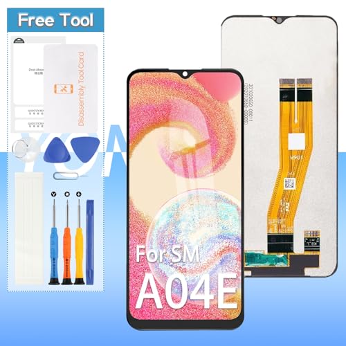 Ersatzbildschirm für Samsung Galaxy A04e A042F A042M A042F/DS 16,5 cm (6,5 Zoll) LCD-Display, Touch-Digitalisierer, Montage mit Werkzeugen von Yondista