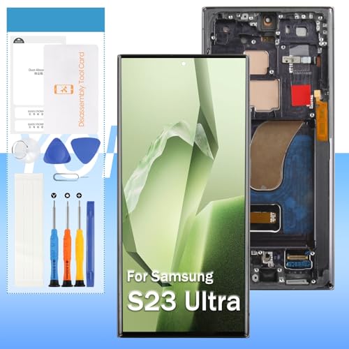 Original für Samsung Galaxy S23 Ultra Bildschirm Ersatz SM-S918 6,8 Zoll LCD Display Touchscreen Digitizer Glas Montage - Schwarz mit Rahmen - Werkzeuge von Yondista