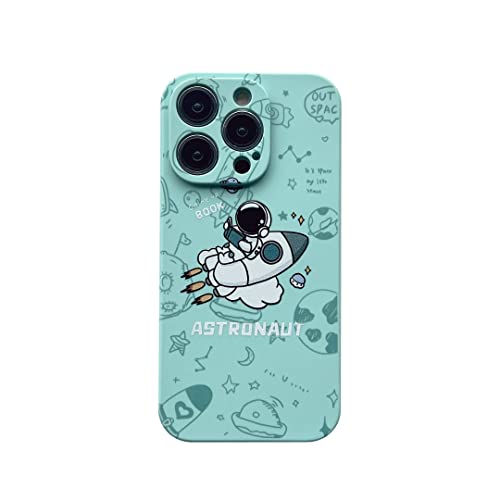 Yonds Queen Schutzhülle für iPhone 13 Mini, transparent, niedlich, cooles Cartoon-Astronaut, Weltraum, Planet, Mond, stilvoll, TPU, stoßfest, rutschfest, modische Hülle (grüne Rakete, iPhone 13 mini) Yonds Queen Schutzhülle für iPhone 13 Mini, transparent, niedlich, cooles Cartoon-Astronaut, Weltraum, Planet, Mond, stilvoll, TPU, stoßfest, rutschfest, modische Hülle (grüne Rakete, iPhone 13 mini) von Yonds Queen
