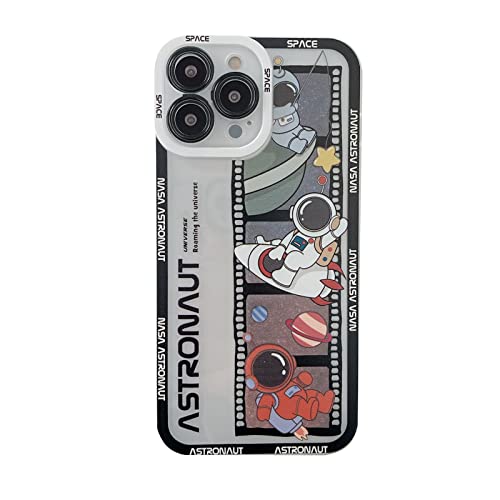 Yonds Queen Schutzhülle für iPhone 14, niedlich, transparent, cooles Cartoon-Astronaut, Weltraum, Planet, Mond, Rakete, stilvoll, weiches TPU, stoßfest, rutschfest, transparent (schwarz, iPhone 14) Yonds Queen Schutzhülle für iPhone 14, niedlich, transparent, cooles Cartoon-Astronaut, Weltraum, Planet, Mond, Rakete, stilvoll, weiches TPU, stoßfest, rutschfest, transparent (schwarz, iPhone 14) von Yonds Queen