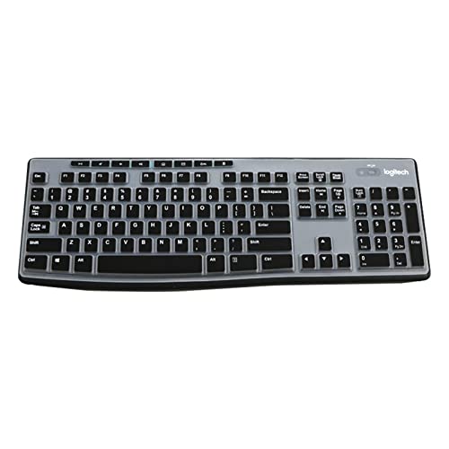 YongMai Tastaturabdeckung Silikon für Logitech K200 K260 K270, Tastaturabdeckung für Logitech K200 K260 K270 Ergonomische kabellose Tastaturen, MK200 MK260 Tastatur-Haut, wasserdicht, staubdicht, von YongMai