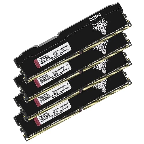 Yongxinsheng DDR4 2666MHz 32GB Kit (8GBx4) Desktop RAM PC4-21300 UDIMM Non-ECC Unbuffered 1.2V 288-Pin CL19 PC Computer Memory Upgrade Module Arbeitsspeicher von Yongxinsheng