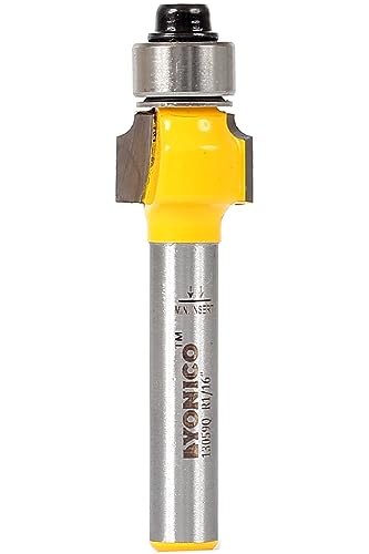 Yonico Roundover Oberfräsen-Bits Kantenformung 1/16 Zoll Radius 1/4 Zoll Schaft 13059q Yonico Roundover Oberfräsen-Bits Kantenformung 1/16 Zoll Radius 1/4 Zoll Schaft 13059q von Yonico