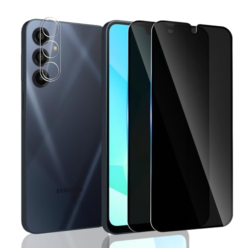 Yonntmmi Schutzfolie für Galaxy A16 5G für Panzerglas Sichtschutz, 2 Stück Anti-Spy Panzer Schutz Glas mit 1 Stück Kameraschutz Schutzglas, Anti-Spy/9H Härte/Kratzfest für Galaxy A16 5G Yonntmmi Schutzfolie für Galaxy A16 5G für Panzerglas Sichtschutz, 2 Stück Anti-Spy Panzer Schutz Glas mit 1 Stück Kameraschutz Schutzglas, Anti-Spy/9H Härte/Kratzfest für Galaxy A16 5G von Yonntmmi