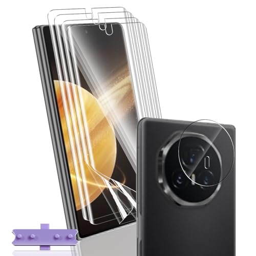 Yonntmmi Schutzfolie für Honor Magic V3 4+1 Stück, flexibler TPU-Folie mit Honor Magic V3 Kameraschutz Panzer Schutz Glas, Blasenfreie Weich/Anti-Kratzer/HD TPU für Panzerglas für Honor Magic V3 Yonntmmi Schutzfolie für Honor Magic V3 4+1 Stück, flexibler TPU-Folie mit Honor Magic V3 Kameraschutz Panzer Schutz Glas, Blasenfreie Weich/Anti-Kratzer/HD TPU für Panzerglas für Honor Magic V3 von Yonntmmi