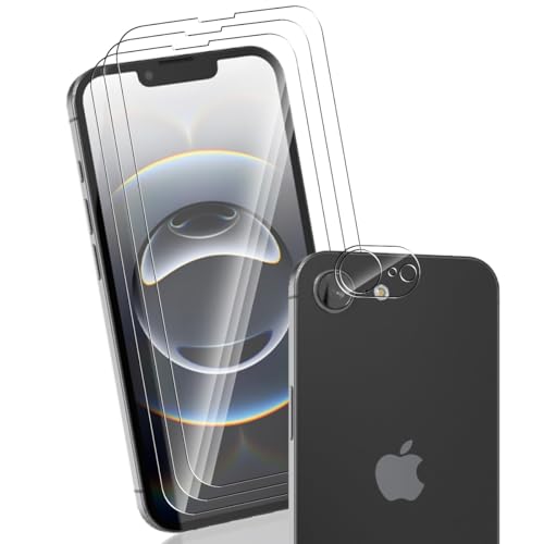 Yonntmmi Schutzfolie für iPhone 16e für Panzerglas, 3 Stück Panzer Schutz Glas Schutzfolie mit 1 Stück Kameraschutz Schutzglas, HD/9H Härte/Kratzfest Panzerfolie für iPhone 16e Yonntmmi Schutzfolie für iPhone 16e für Panzerglas, 3 Stück Panzer Schutz Glas Schutzfolie mit 1 Stück Kameraschutz Schutzglas, HD/9H Härte/Kratzfest Panzerfolie für iPhone 16e von Yonntmmi
