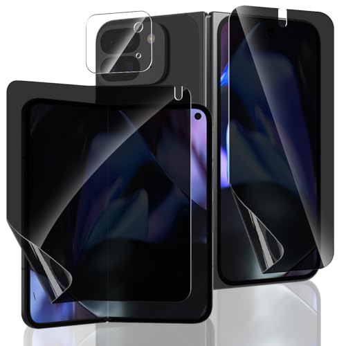 Yonntmmi TPU Schutzfolie für Google Pixel 9 Pro Fold Sichtschutz 1 Stück Anti-Spähen Schutzfolie mit 1 Stück Externe Folie mit 1 Stück Kameraschutz,Anti-Spy für Panzerglas für Google Pixel 9 Pro Fold von Yonntmmi