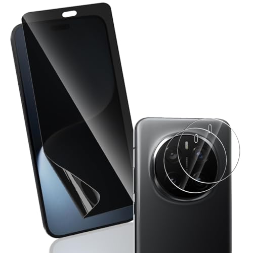Yonntmmi TPU Schutzfolie für Honor Magic 7 Pro Sichtschutz, 1 Stück Anti-Spähen Privatsphäre Schützen Schutzfolie mit 2 Stück Kameraschutz, Anti-Spy TPU-Folie für Panzerglas für Honor Magic 7 Pro von Yonntmmi