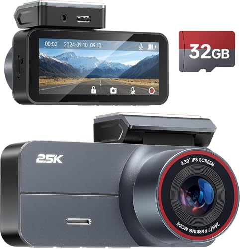 Dashcam 2,5K QHD, 3,39 Zoll IPS Auto-Dashcam mit kostenloser 32GB-Karte, 160° Weitwinkel, G-Sensor, Super-Nachtsicht & 24h Parkmodus Dashcam 2,5K QHD, 3,39 Zoll IPS Auto-Dashcam mit kostenloser 32GB-Karte, 160° Weitwinkel, G-Sensor, Super-Nachtsicht & 24h Parkmodus von Yonvim