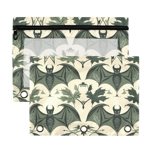 William Morris Fledermaus-Ordnertaschen mit 3 Ringen mit Reißverschluss mit transparentem Fenster, transparentem Fenster und Ösen, 3 Ringe zur Aufbewahrung von Schul- und Bürobedarf, mehrfarbig, 2 William Morris Fledermaus-Ordnertaschen mit 3 Ringen mit Reißverschluss mit transparentem Fenster, transparentem Fenster und Ösen, 3 Ringe zur Aufbewahrung von Schul- und Bürobedarf, mehrfarbig, 2 von Yoogain