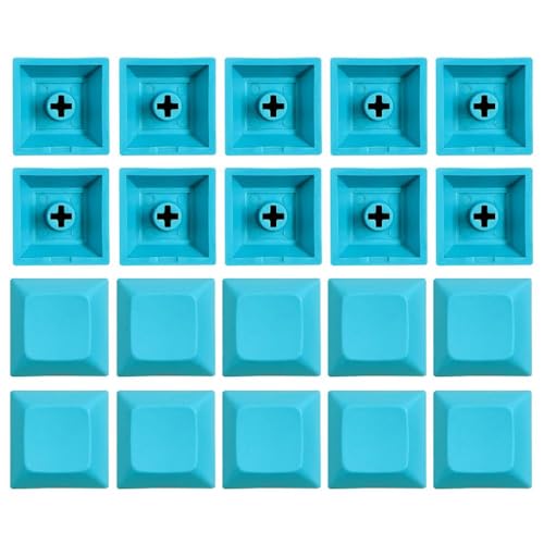 DSA-Tastenkappen, blanko, 1U-Tastenkappen, 20 Stück, mehrere Farben, für mechanische Tastaturen, DIY, DSA-Tastenkappen, PBT-Tastenkappen, blanko, Persönlichkeitsergänzung, Computer von Yooghuge