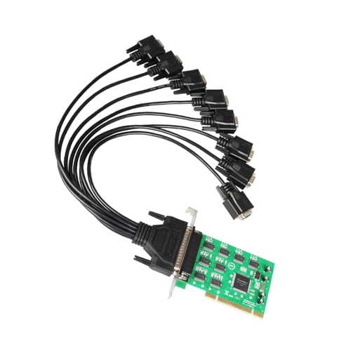 Yooghuge 1 Satz Und Schnelle Datenübertragung PCI Zu 8 Ports RS232 Serielle Karte Stabile Leistung Für Mehrere Serielle Geräte Gerätesteuerung Und Kommunikation Yooghuge 1 Satz Und Schnelle Datenübertragung PCI Zu 8 Ports RS232 Serielle Karte Stabile Leistung Für Mehrere Serielle Geräte Gerätesteuerung Und Kommunikation von Yooghuge