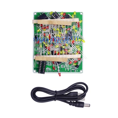 Yooghuge NE555 + CD4017 Übungs Lernkits LED Blinklichtmodul Elektronisches Suite Lichtmodul Kit Hobbybedarf Yooghuge NE555 + CD4017 Übungs Lernkits LED Blinklichtmodul Elektronisches Suite Lichtmodul Kit Hobbybedarf von Yooghuge
