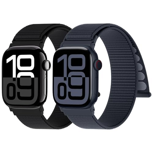 Yoohoo 2 Stück Nylon Armband Kompatibel mit Apple Watch Armband 49mm 46mm 45mm 44mm 42mm 41mm 40mm 38mm Damen Herren,Sport Loop Ersatzarmband für iWatch Band Series 10 9 SE Ultra 8 7 6 5 4 3 2 1 Yoohoo 2 Stück Nylon Armband Kompatibel mit Apple Watch Armband 49mm 46mm 45mm 44mm 42mm 41mm 40mm 38mm Damen Herren,Sport Loop Ersatzarmband für iWatch Band Series 10 9 SE Ultra 8 7 6 5 4 3 2 1 von Yoohoo