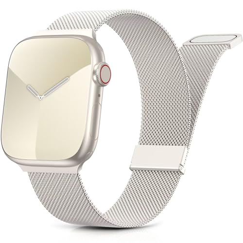 Yoohoo Armbänder Kompatibel mit Apple Watch 40mm 41mm 42mm 49mm 45mm 44mm 38mm für Damen/Herren Prämie Edelstahl Metall Ersatz Armband für Apple Watch Ultra Ultra2 SE Series 9 8 7 6 5 4 3 2 1 von Yoohoo