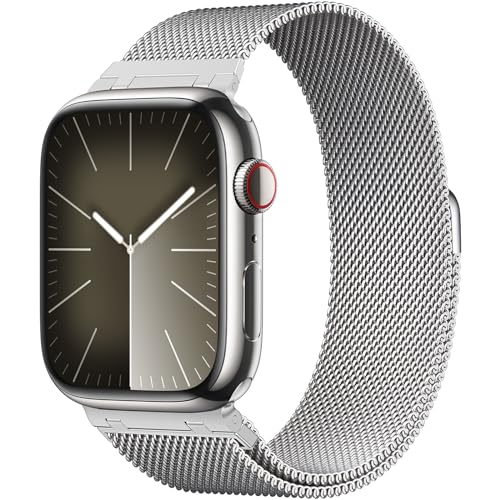 Yoohoo Ersatzarmband Kompatibel mit Apple Watch Armband 40mm 41mm 42mm 46mm 44mm 45mm 38mm 49mm, Magnetisch Edelstahl Armbänder für iWatch SE Ultra Series 10 9 8 7 6 5 4 3 2 1 Damen Herren Yoohoo Ersatzarmband Kompatibel mit Apple Watch Armband 40mm 41mm 42mm 46mm 44mm 45mm 38mm 49mm, Magnetisch Edelstahl Armbänder für iWatch SE Ultra Series 10 9 8 7 6 5 4 3 2 1 Damen Herren von Yoohoo