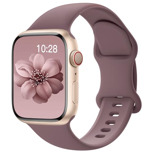 Yoohoo Kompatibel mit Apple Watch Armband 41mm 40mm 38mm 49mm 45mm 44mm 42mm,Weiches Silikon Sport Ersatz Armbänder Kompatibel mit iWatch Ultra 2/Ultra SE Series 9 8 7 6 5 4 3 2 1 Herren Damen von Yoohoo