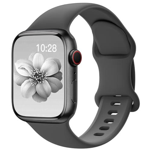 Yoohoo Kompatibel mit Apple Watch Armband 41mm 40mm 42mm 46mm 45mm 44mm 38mm 49mm,Weiches Silikon Sport Ersatz Armbänder Kompatibel mit iWatch SE Series 10 9 8 7 6 5 4 3 2 1 Ultra Herren Damen von Yoohoo