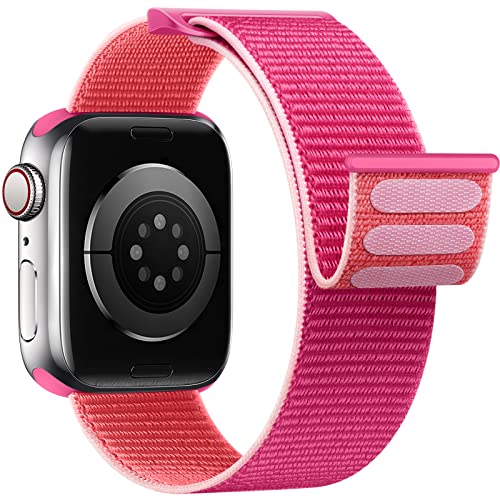 Yoohoo Nylon Armband Kompatibel mit Apple Watch 40mm 41mm 38mm 44mm 45mm 49mm 42mm für Damen/Herren, Verstellbare Sport, kompatibel für iWatch SE Ultra Ultra2 Series 9 8 7 6 5 4 3 2 1 von Yoohoo