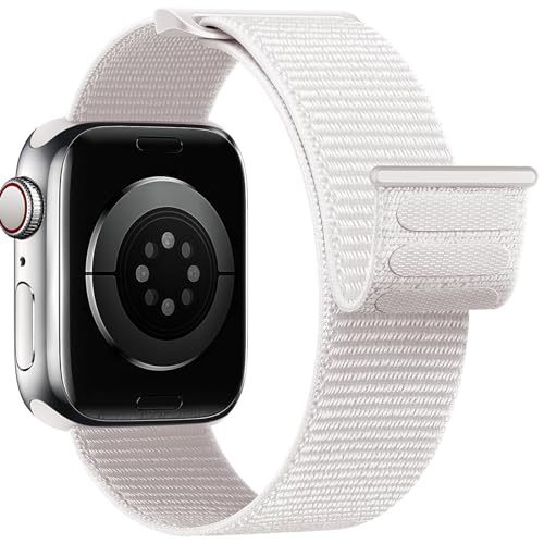 Yoohoo Nylon Armband Kompatibel mit Apple Watch Armband 40mm 41mm 38mm 44mm 45mm 49mm 42mm für Damen/Herren, Verstellbare Sport Armband kompatibel für iWatch SE Ultra Ultra2 Series 9 8 7 6 5 4 3 2 1 von Yoohoo