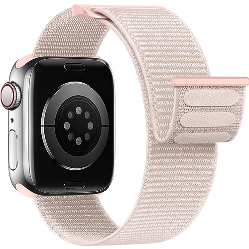 Yoohoo Nylon Armband Kompatibel mit Apple Watch Armband 40mm 41mm 38mm 44mm 45mm 49mm 42mm für Damen/Herren, Verstellbare Sport Armband kompatibel für iWatch SE Ultra Ultra2 Series 9 8 7 6 5 4 3 2 1 von Yoohoo