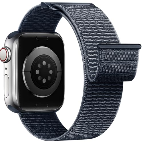 Yoohoo Nylon Armband Kompatibel mit Apple Watch Armband 40mm 41mm 38mm 44mm 45mm 49mm 42mm für Damen/Herren, Verstellbare Sport Armband kompatibel für iWatch SE Ultra Ultra2 Series 9 8 7 6 5 4 3 2 1 von Yoohoo