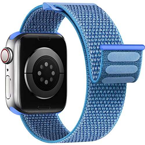 Yoohoo Nylon Armband Kompatibel mit Apple Watch Armband 40mm 41mm 38mm 44mm 45mm 49mm 42mm für Damen/Herren, Verstellbare Sport Armband kompatibel für iWatch SE Ultra Ultra2 Series 9 8 7 6 5 4 3 2 1 von Yoohoo