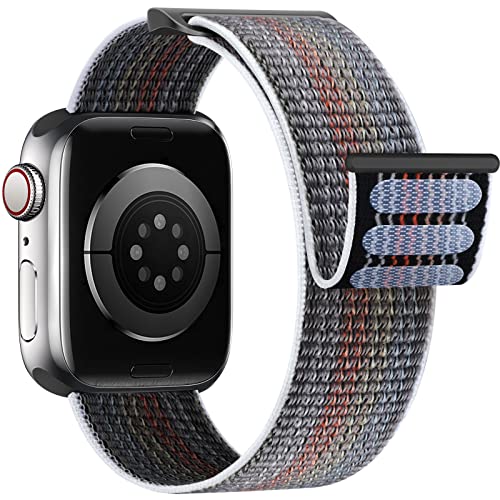 Yoohoo Nylon Armband Kompatibel mit Apple Watch Armband 40mm 41mm 42mm 38mm 46mm 44mm 45mm 49mm, Verstellbare Sport Armband für iWatch SE Ultra Ultra2 Series 10 9 8 7 6 5 4 3 2 1 Damen/Herren von Yoohoo