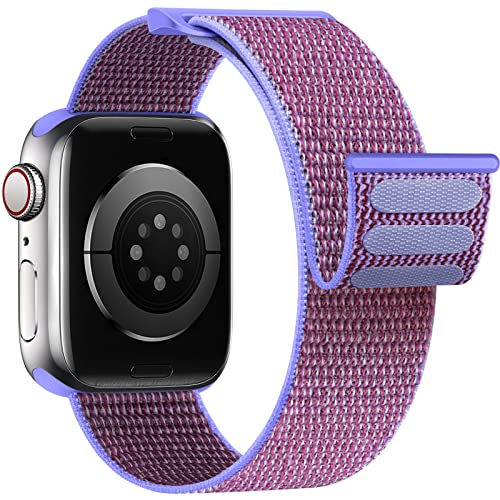 Yoohoo Nylon Armband Kompatibel mit Apple Watch Armband 40mm 41mm 38mm 44mm 45mm 49mm 42mm für Damen/Herren, Verstellbare Sport Armband kompatibel für iWatch SE Ultra Ultra2 Series 9 8 7 6 5 4 3 2 1 von Yoohoo