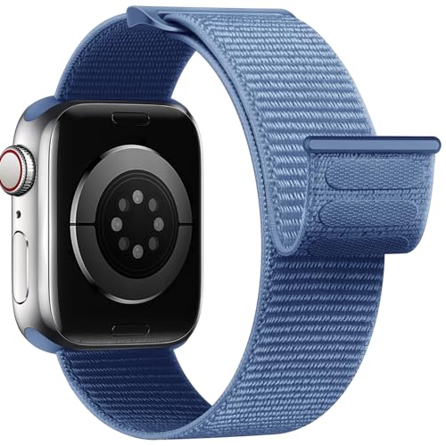 Yoohoo Nylon Armband Kompatibel mit Apple Watch Armband 40mm 41mm 38mm 44mm 45mm 49mm 42mm für Damen/Herren, Verstellbare Sport Armband kompatibel für iWatch SE Ultra Ultra2 Series 9 8 7 6 5 4 3 2 1 von Yoohoo