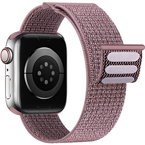 Yoohoo Nylon Armband Kompatibel mit Apple Watch Armband 40mm 41mm 38mm 44mm 45mm 49mm 42mm für Damen/Herren, Verstellbare Sport Armband kompatibel für iWatch SE Ultra Ultra2 Series 9 8 7 6 5 4 3 2 1 von Yoohoo